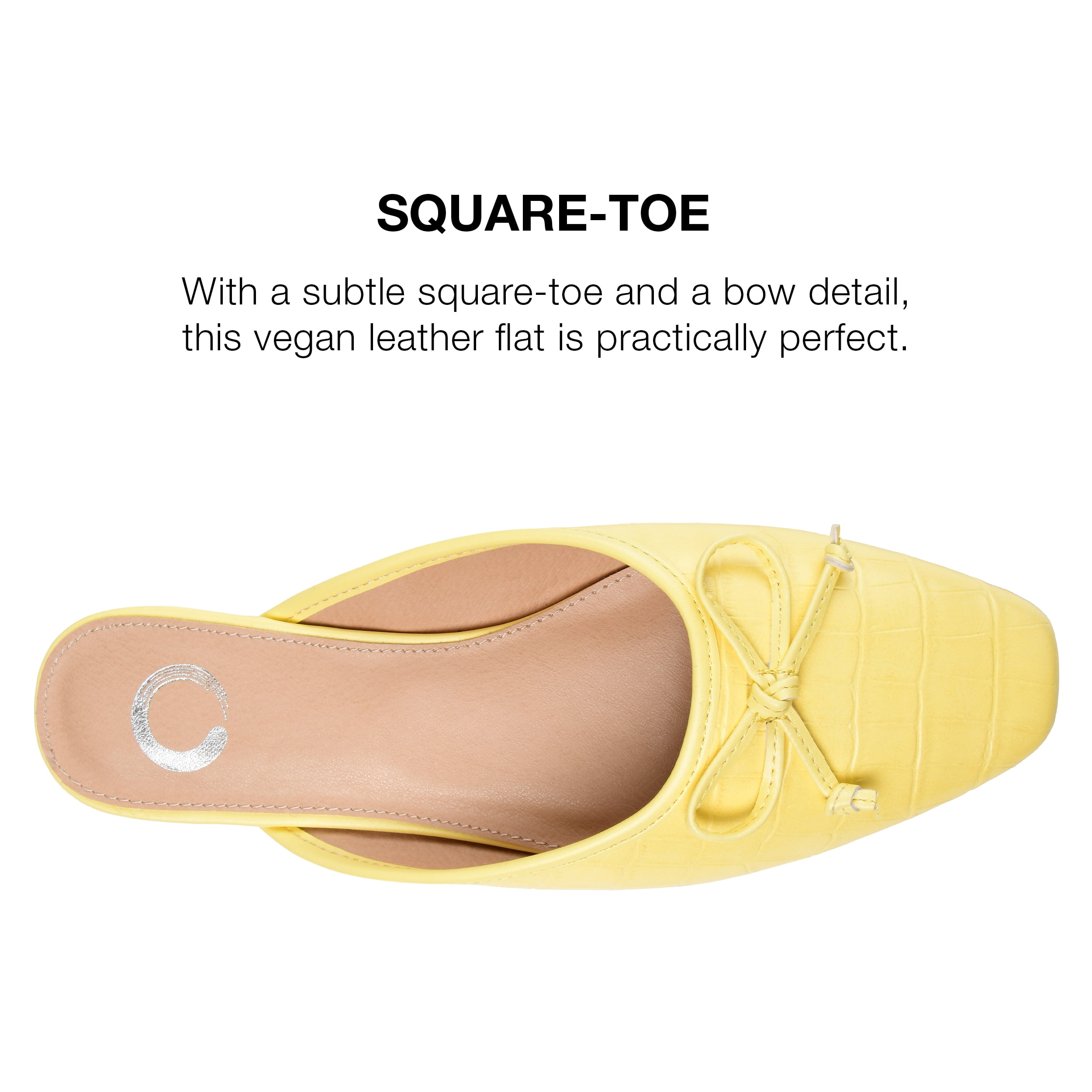 Journee Collection Womens Tammala Slip On Square Toe Mules Flats
