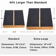 thumbnail image 2 of StrongTek Wooden Slant Board Extra Large 16 x 18 Inch 5 Position Adjustable Incline Board Calf Stretcher for Ankle Exercise, 2 of 6