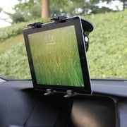 Multi-Angle Rotating Car Mount Tablet Holder Windshield J6Z Compatible With Amazon Kindle Fire HDX 8.9 HD 8.9 7 6, Kids Edition, DX, 8 10 - iPad Pro 9.7 Mini 4 10.5 3 Air 2