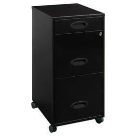 Filing Cabinet 18 W 3 Drawer Organizer File Black Walmart Com Walmart Com