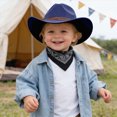 thumbnail image 2 of WXFAZCVU Cowboy Hat Cowgirl Hat Western Cowboy Hats with Upturned Brim Headwear Size 3-8 Years, 2 of 4
