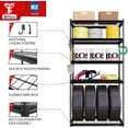 thumbnail image 5 of The Atlas 36" W x 18" D x 72" H Adjustable Garage Storage Shelves Load 4000 lbs, 5 Tier Heavy Duty Shelving Unit, Metal Utility Storage Rack for Warehouse Pantry Basement Kitchen, Black, 5 of 7