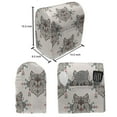 thumbnail image 4 of Dog Lover Stand Mixer Cover, Wolf Pattern with Design Elements Motifs Geometric, Kitchen Appliance Organizer Bag Cover with Pockets, 5 Quarts, Multicolor, by Ambesonne, 4 of 4