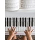 thumbnail image 2 of BR Guía de notas y superposición de teclado de piano desmontable de 88 teclas de tamaño completo para principiantes, 2 of 4