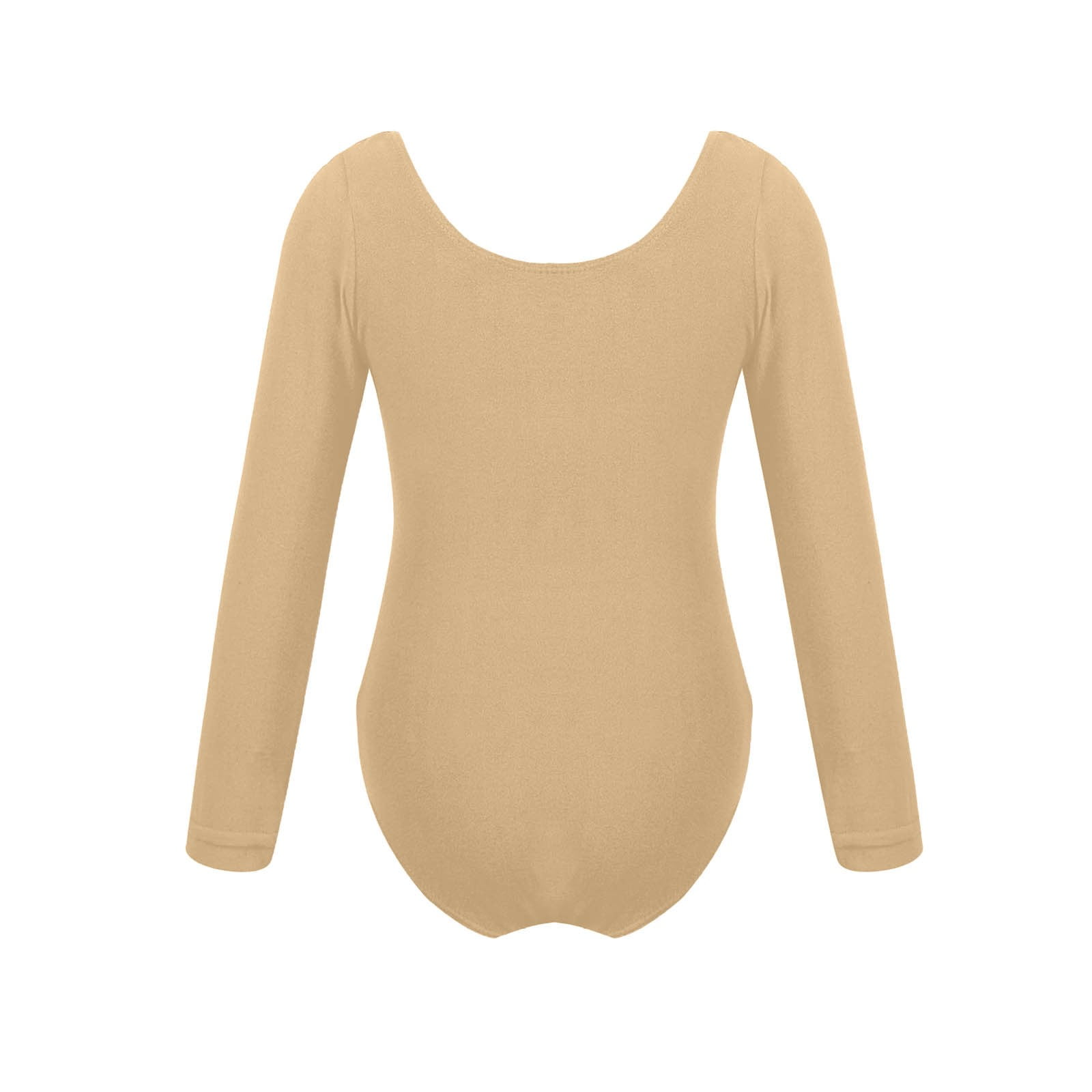 Girls Long Sleeve Ballet Leotards Trendy One-Piece Long Sleeve Rompers Size 5-18 Teens Juniors Solid Crewneck Stretchy Slim Soft Dance Jumpsuits Tops