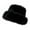 Black, variant on Winter Bucket Hat Trendy Fisherman Cap for Cold Weather Climbing Outdoor Walking Black