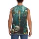 thumbnail image 4 of Balery Baroque Floral Still Life Camisetas sin mangas para hombre, absorbe la humedad y protege contra el mal olor.-Small, 4 of 7