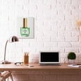 thumbnail image 2 of Stupell Industries Makeup Nail Polish Green Gold Fashion Design Canvas Wall Art by Ziwei Li, 2 of 6
