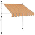 thumbnail image 3 of VidaXL 39.4" x 47.2" Multicolor Striped Manually Retractable Patio Awning, Water Resistant, 3 of 28