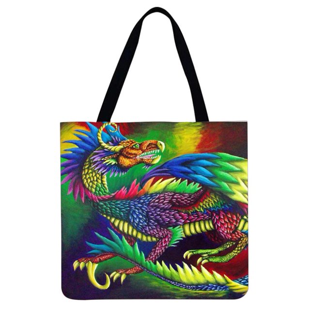 Bolsa de lino dragón