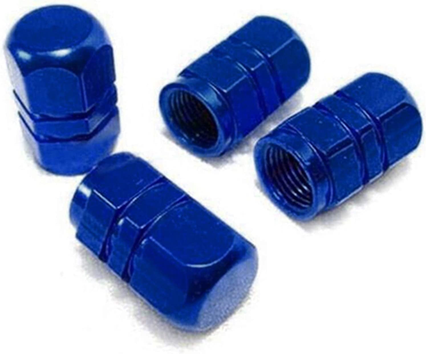Car Tire Valve Stem Caps, 4pcs Anodized Aluminum Tire Valve Cap Set