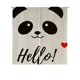 thumbnail image 1 of ABPHQTO Panda Animal Hello Icon Oso sonriente Blanco Japonés Noren Cortina Puerta Ventana Tratamiento Cortinas 85x90 cm, 1 of 1
