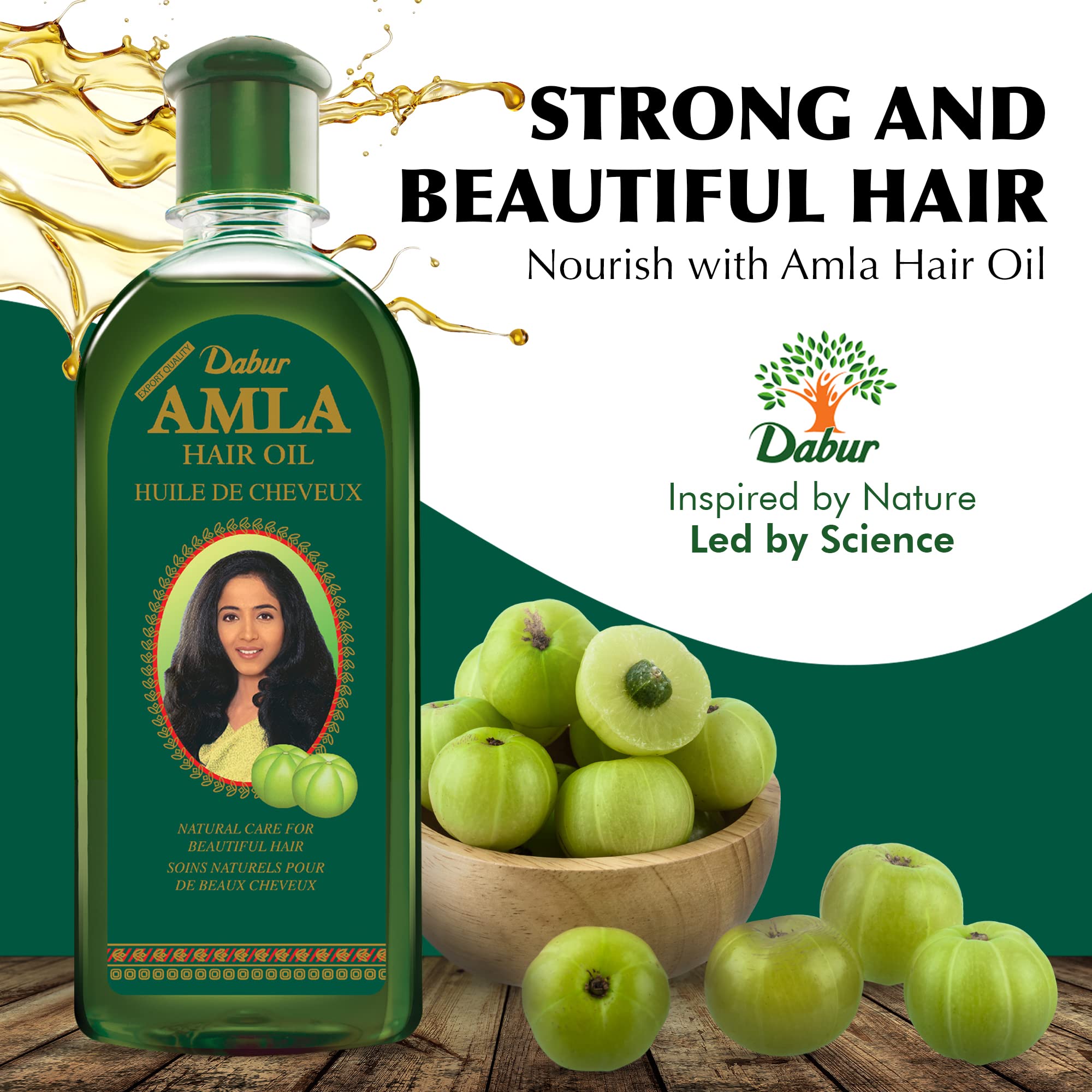Dabur Amla Hair oil - Natural care for beautiful hair, 500ml - image 3 of 7