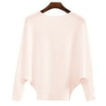 thumbnail image 4 of Sweaters For Women Autumn Winter Fasion Off The Shoulder Long Sleeve One Word Collar Knitted Solid Color Pullover Sweater Elastic Breathable L Womens Sweaters, 4 of 9