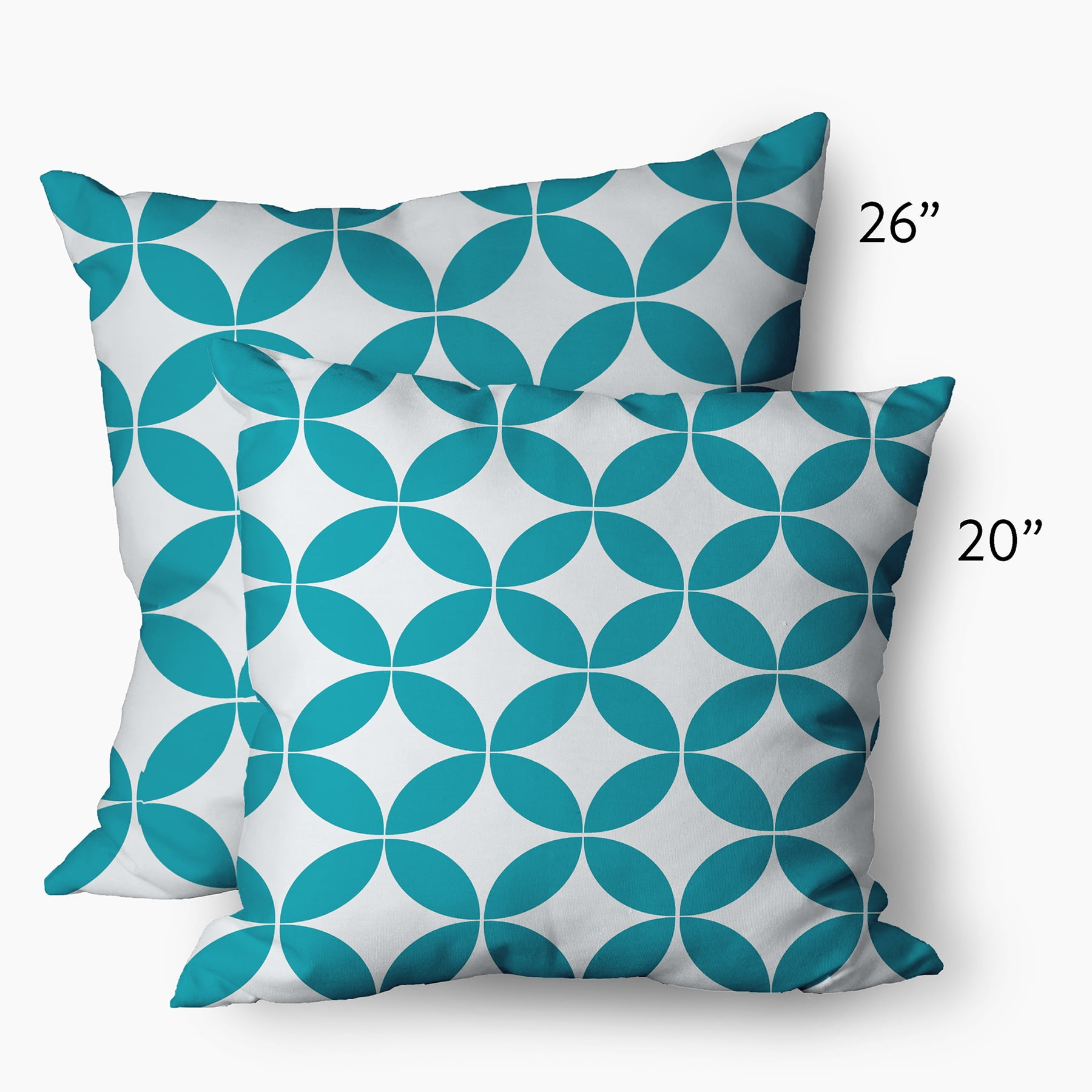 Simply Daisy 20" x 20" Scandinavian Blue Polyester Throw Pillow