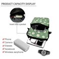 thumbnail image 4 of FUIALDOLG Cellphone Crossbody Purse White Daisy Green Pattern Portable Satchel Bags for Running, Polyester 2 Layer Crossbody Bag, 4 of 7