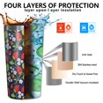 thumbnail image 3 of Black Strawberry Plants Fruit 10oz Tumblers Stainless Steel Tumbler with Lid and Straw,Vacuum Insulated Double Wall Travel Tumbler Cups with Cleaning Brush for Coffee, Tea, 3 of 4