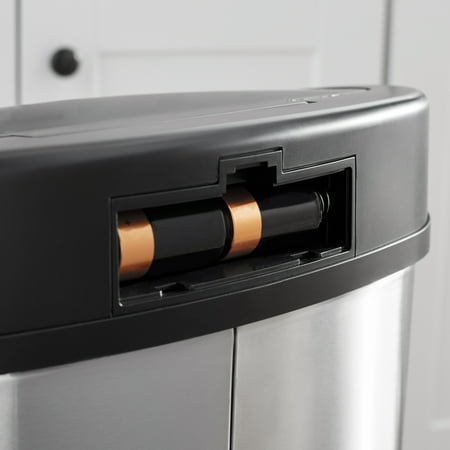 Mainstays Motion Sensor Trash Can, 13.2 Gallon, Stainless Steel