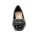 thumbnail image 2 of PEERAGE Tonya Women's Wide Width Leather Dress Flats, 2 of 4