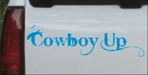 Cowboys and Angels Funny Vinyl Decal Sticker Car Window laptop tablet truck 7" 