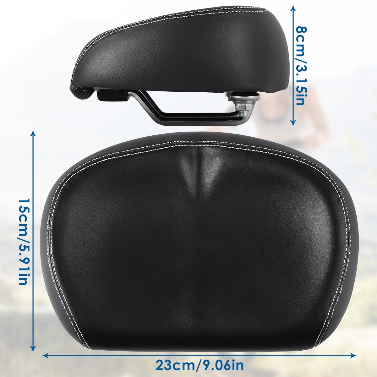 Ergonomic Memory Foam Seat Cushion Oversized Noseless Bike Seat