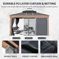 thumbnail image 4 of Hommow 12' x 14' Hardtop Gazebo Metal Gazebo with Galvanized Steel Double Roof for Backyard, Patio, Lawns, 4 of 9