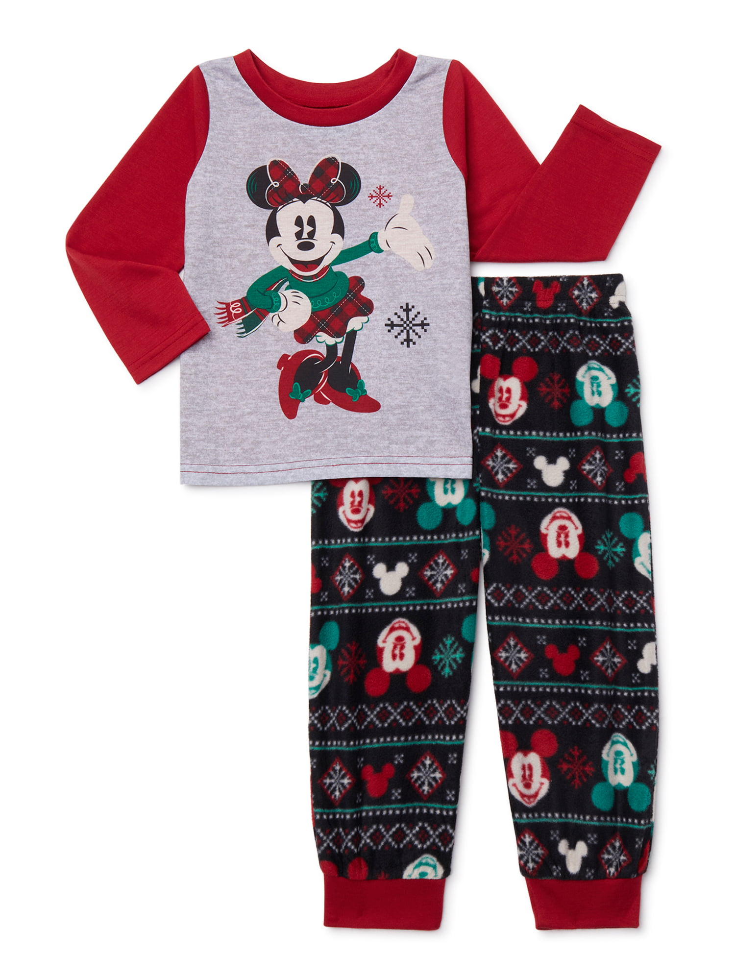 Disney - Matching Family Christmas Pajamas Girl's Minnie 2-Piece Pajama