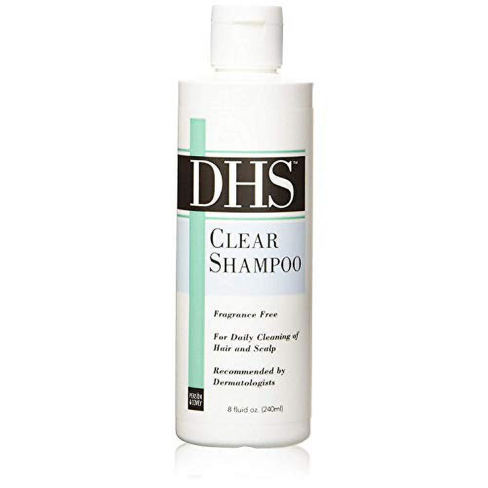 DHS Clear Shampoo Fragrance Free 8 oz (Pack of 2)