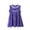 Purple, variant on AJTQTH Girls Cute Sundress Round Neck Sleeveless Flowy Cotton Gowns Frocks Kids Toddler Baby Cute Letter Printed Summer Casual Outfits for Beach Holiday Party Birthday White 4 Years