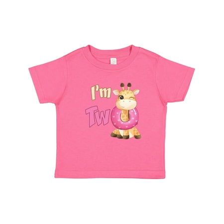 

Inktastic I m Two Giraffe Gift Baby Boy or Baby Girl T-Shirt