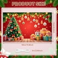 thumbnail image 2 of Red Background Christmas Banner Christmas Tree Xmas Display Gift Boxes Golden Bells Holiday Backdrop for Christmas Party Home Celebration Xmas Gathering, 2 of 9