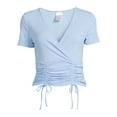 thumbnail image 5 of No Boundaries Juniors’ Ruched Fashion Top, 5 of 5