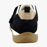 Vionic Women's Walk Slim Gia Sneaker Black Suede/Leather 10.5M