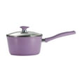 thumbnail image 3 of Tramontina Solara 14-Piece Aluminum Ceramic Nonstick Cookware Set with Utensils & Glass Lids, Induction-Ready, Oven & Dishwasher Safe - Purple, 3 of 15