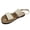 Beige, variant on Dakaela Womens Platform Sandal One Band Ankle Strap Flat Sandals Non Slip Walking Shoes Size 6-9