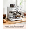 thumbnail image 3 of Máquina de espresso COWSAR con doble caldera, molinillo y tanque de 2,8 L, 3 of 6