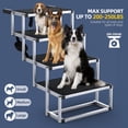 thumbnail image 2 of Rampa plegable extra ancha para coche PetrUna Dog Stairs, 250 libras, 2 of 7