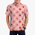 thumbnail image 1 of Fotbe Strawberries Camiseta Polo de Golf para Hombre con Estampado – Camisa Deportiva Transpirable con Cuello Abotonado-XX-Large, 1 of 6
