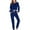 Dark Blue 2 piece outfit for women, variant on Wycnly Womens Two Piece Outfits Long Sleeve Pullover Sweatshirts and Drawstring Pocket Jogger Pants Tracksuits Casual Solid Sweatsuits Lounge Set under $5