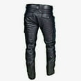 thumbnail image 6 of purcolt for Days!Mens Plus Size Faux Leather Pant Casual Multi-Pockets Motorcycle Cargo Pants Autumn Winter Retro Outdoor PU Leather Steampunk Biker Trousers, 6 of 7