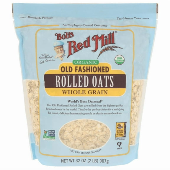 Bob's Red Mill Organic Old Fashioned Rolled Oats 32 oz - Pack of 2