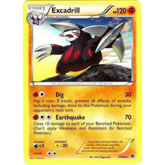 Pokemon Emerging Powers Excadrill #57