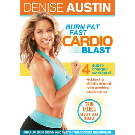 Denise Austin: Burn Fat Fast Cardio Blast (DVD) (Best Type Of Cardio To Burn Fat)