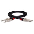 thumbnail image 1 of Hosa HSS-005X2 Dual REAN Cable de interconexión estéreo TRS Pro de 1/4 pulgadas, 5 pies, 1 of 4