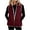 Wine-16, variant on DISKEBUISS Women's Sherpa Lined Puffer Vest Stand Collar Full Zip Quilted Gilet with Pockets for Fall Winter