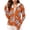 #0003-Orange, variant on Womens Sun Protection Jackets Full Zip Hooded Long Sleeve Koi Wave Lotus Oriental Print Jacket for Women Loose Fit UPF Lightweight Retro Travel Womens Coats