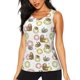 thumbnail image 1 of Fotbe Donut Sloth Blusas Sin Mangas para Mujer – Estilo Casual, Corte Suelto, Slim-Fit, Cuello Redondo Deportivo, Tops de Verano para Gimnasio y Yoga-Medium, 1 of 7