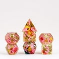 thumbnail image 1 of FanRoll by Metallic Dice Games Sharp Edge Resin DND Dice Set: Crisantemo con dados de juego de rol rosa para mazmorras y dragones, 1 of 3