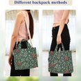 thumbnail image 4 of FORMRS Womens Corduroy Tote Bag Crossbody Shoulder Handbag with Pocket, Christmas Candy Cane, 4 of 7