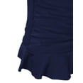 thumbnail image 4 of Mycoco Women's Swim Top Padded Ruffle Hem Shirred Swimwear Tankini Swimsuit Top, 4 of 5